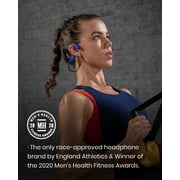 SHOKZ OpenRun Mini Bone Conduction Waterproof Bluetooth Headphones for Sports with Cooling Wristband (Blue, Mini)
