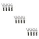 thumbnail image 2 of Toystoory 4X Clip de Cable conector de Cable conector Banana plata mano de obra fina transmisión accesorios industriales suministros de altavoz Type1 NO1, 2 of 6