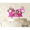 thumbnail image 1 of Couple Wedding Cake Topper Personalized Mirror Cake Topper Color Option Available 5-7 Inches Wide, 1 of 1
