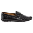 thumbnail image 2 of Franco Vanucci Men's Croco Embossed Driver loafers, 2 of 3