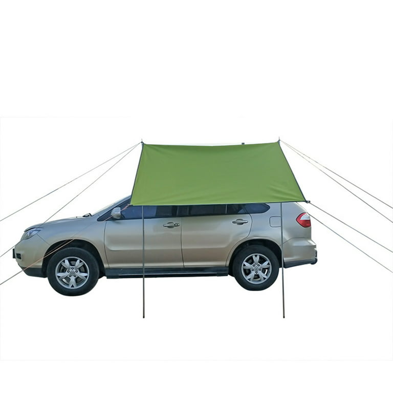 Aoujea Camping Accessories Car Awning,Sun Shelter Waterproof,Tent Camping Tarp,Car Side Awning Tent with 210D Silve-r Coated Oxford Cloth Car Awning