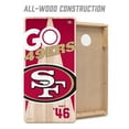 thumbnail image 3 of YouTheFan NFL San Francisco 49ers 2' x 4' Cornhole Game, 3 of 6