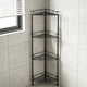 thumbnail image 1 of Organizador de Baño Esquinero para Regadera sin Taladro, Estante de Ducha con 4 Repisas Removibles y Ajustables, Fácil Instalación, Revestimiento Antióxido, Ideal para Esquina de Bañera y Azulejo, 1 of 4