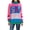 Bright pink, variant on Womens Sweaters Fall Oversized Color Block Ski Sweater Crewneck Winter Tops