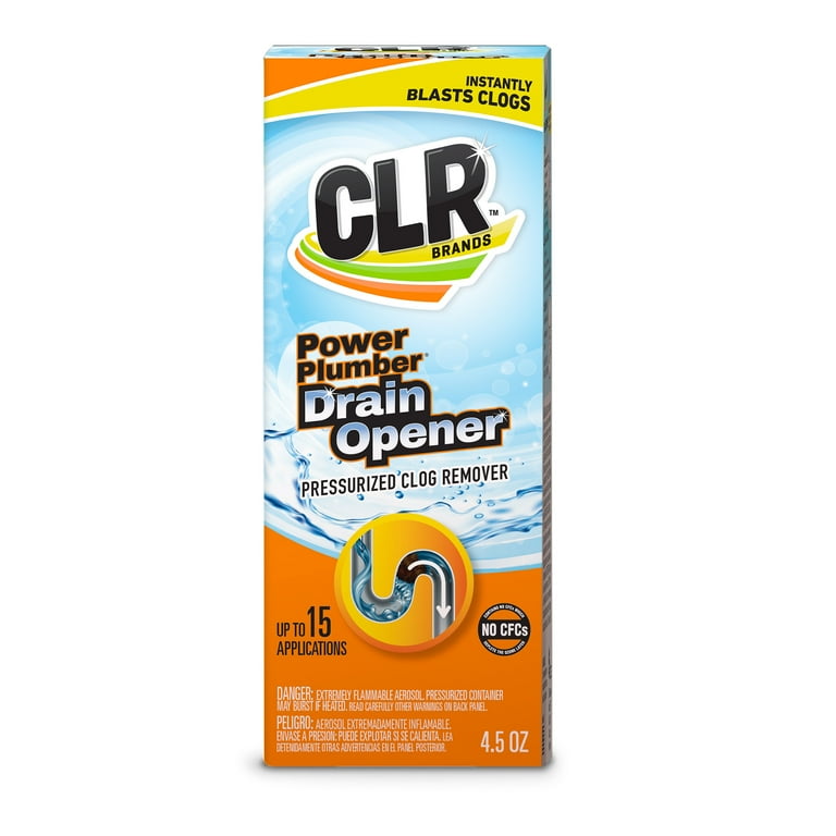 4 pack) CLR Brand Clog-Free Drain Opener, Chemical-Free