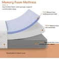thumbnail image 3 of Full Mattress 10 Inch Memory Foam Mattress in a Box, Gel Memory Foam or Lumbar Support,Medium Firm,Pressure Relief,Motion Isolation,CertiPUR-US Certified, 3 of 9