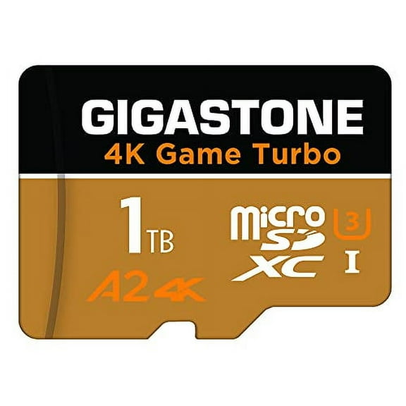 Gigastone 1TB Game Turbo Micro SD Card, UHS-I U3 C10 Class 10 Nintendo-Switch Compatible, 4K UHD Video 100MB/s, with [5-yrs Free Data Recovery]