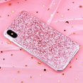 thumbnail image 1 of Funda de teléfono con purpurina para iPhone 13 12 11 14 Pro Max, funda de cristal epoxi suave de lujo para iPhone XR XS 6 7 8 Plus SE, Fundas con lentejuelas Tan Jianjun unisex, 1 of 2
