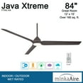 thumbnail image 4 of 84" Minka Aire Java Xtreme Kocoa Smart LED Ceiling Fan, 4 of 5