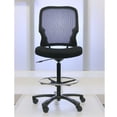 thumbnail image 6 of Big and Tall Memory Foam Stool with Black Mesh Back and Black Frame - NBF Signature Series Linear Collection, 6 of 6