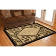 thumbnail image 2 of Rustic Lodge Wooded Pine Cone 5x7 Area Rug, 5`3x7`3, 2 of 2