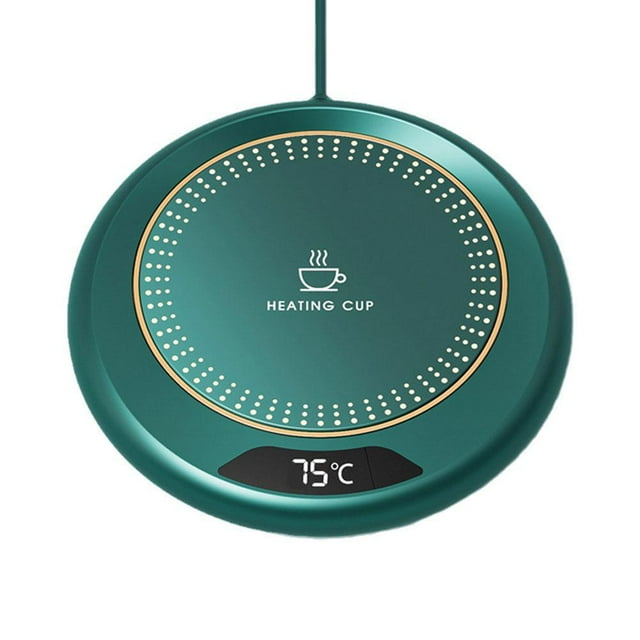 YUYQAQ Usb Cup Warmer Mini Portable Coffee Mug Heating Coaster Digital Display Thermostatic Adjustment Timing Heater For Mil