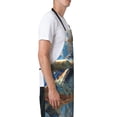 thumbnail image 5 of Cauagu Abstract Sea Turtle Aprons with Pockets,Waterproof Apron for Women,Kitchen Cooking Apron Adjustable Bib Aprons Chef Apron for Cooking,Drawing,Crafting, 5 of 8