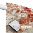 thumbnail image 4 of Red Ombre Swag Valances for Windows, Kitchen Window Curtains Over Sink, Gradient Abstract Art Vintage Window Treatment Curtains for Living Room/Bedroom Curtains 2 Panel Sets 36"x45", 4 of 8
