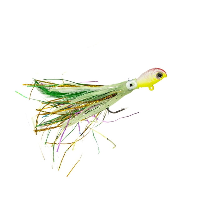 Soidarity Señuelo falso con forma de pulpo luminoso, cebo de pescado reutilizable portátil, anzuelo de manivela ligero y duradero, accesorios de pesca Pescar Amarillo 28g/140mm Soidarity OD029636-05B