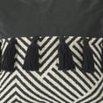 thumbnail image 5 of Ox Bay Tassel Geometric Stripe Chevron Throw Pillow, Black / White, 20" Square, Count per Pack 1, 5 of 5