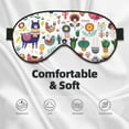 thumbnail image 5 of Uemuo Alpaca Flower Pattern Sleep Eye Mask - Light Blocking Sleep Mask Blocking Out Light Perfectly, Soft and Comfortable Night Eye Mask, Eye Blinder, 5 of 7