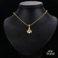thumbnail image 2 of 14K Yellow Gold Freemason Masonic Pendant, 2 of 4