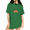 Green, variant on Women's Mellow Heart Dawn Ray Cross Sacred Sunrise Redeeming Faith Saying Graphic Short Sleeve Crewneck Grey Tops