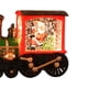 thumbnail image 2 of Decoración del tren del muñeco de nieve de Papá Noel Navidad Papá Noel muñeco de nieve tren decoración con pilas iluminado para regalo de Navidad, 2 of 5