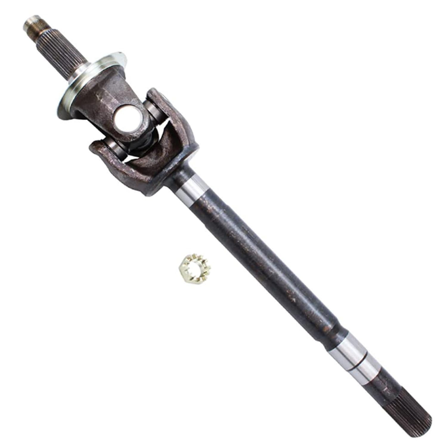 Detroit Axle - Front Suspension Kit - CV Axle Shafts + Lower and Upper Ball Joints + Inner Outer Tierods + Tie Rod Adjusting Sleeves for 2003 2004 2005 2006 2007 Dodge RAM 2500 3500-4WD