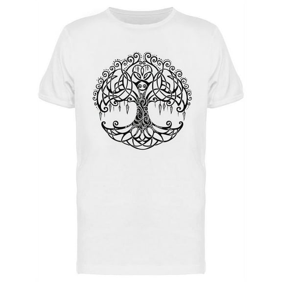 Decorative Tree Of Life Graphic T-Shirt Men -Image by Shutterstock, Male XX-Large