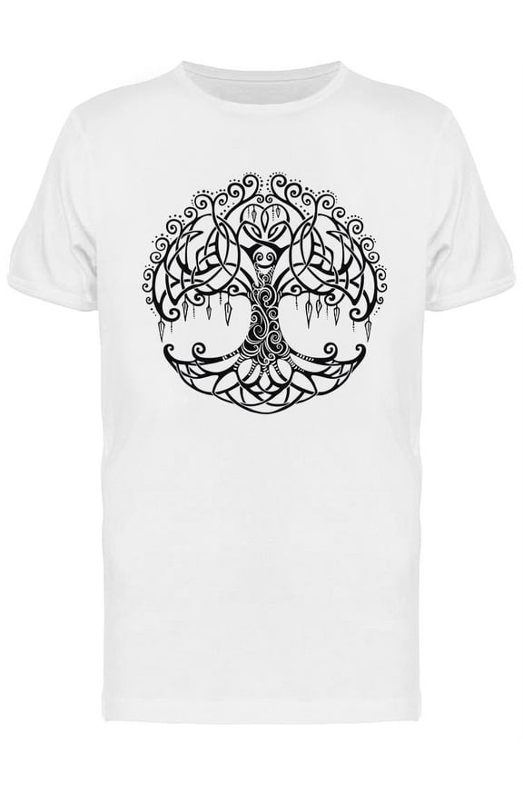 Decorative Tree Of Life Graphic T-Shirt Men -Image by Shutterstock, Male XX-Large
