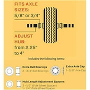 Marathon Tire 4.10/3.50-4 Universal Fit Utility Truck Equipment Flat Free Tire