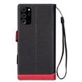 thumbnail image 2 of Allytech Flip Cover for Samsung Galaxy Note 20, PU Leather Folding Stand Shockproof Credit Cards Slots Drop Protection Wrist Strap Magnetic Closure Wallet Case for Galaxy Note 20, Black, 2 of 6
