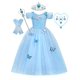 thumbnail image 1 of Disney Girl Cenicienta Cosplay disfraz vestir ropa niñas fiesta de Navidad vestidos de princesa niños cumpleaños boda vestido de baile 3T (etiqueta 110) Gao Jinjia LED, 1 of 2