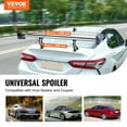 thumbnail image 2 of VEVOR GT Wing Car Spoiler, 53.1 inch Universal Spoiler with Double Deck, Adjustable Lightweight Aluminum, Car Rear Spoiler Wing, Racing Spoiler BGW/JDM Drift Black, 2 of 9