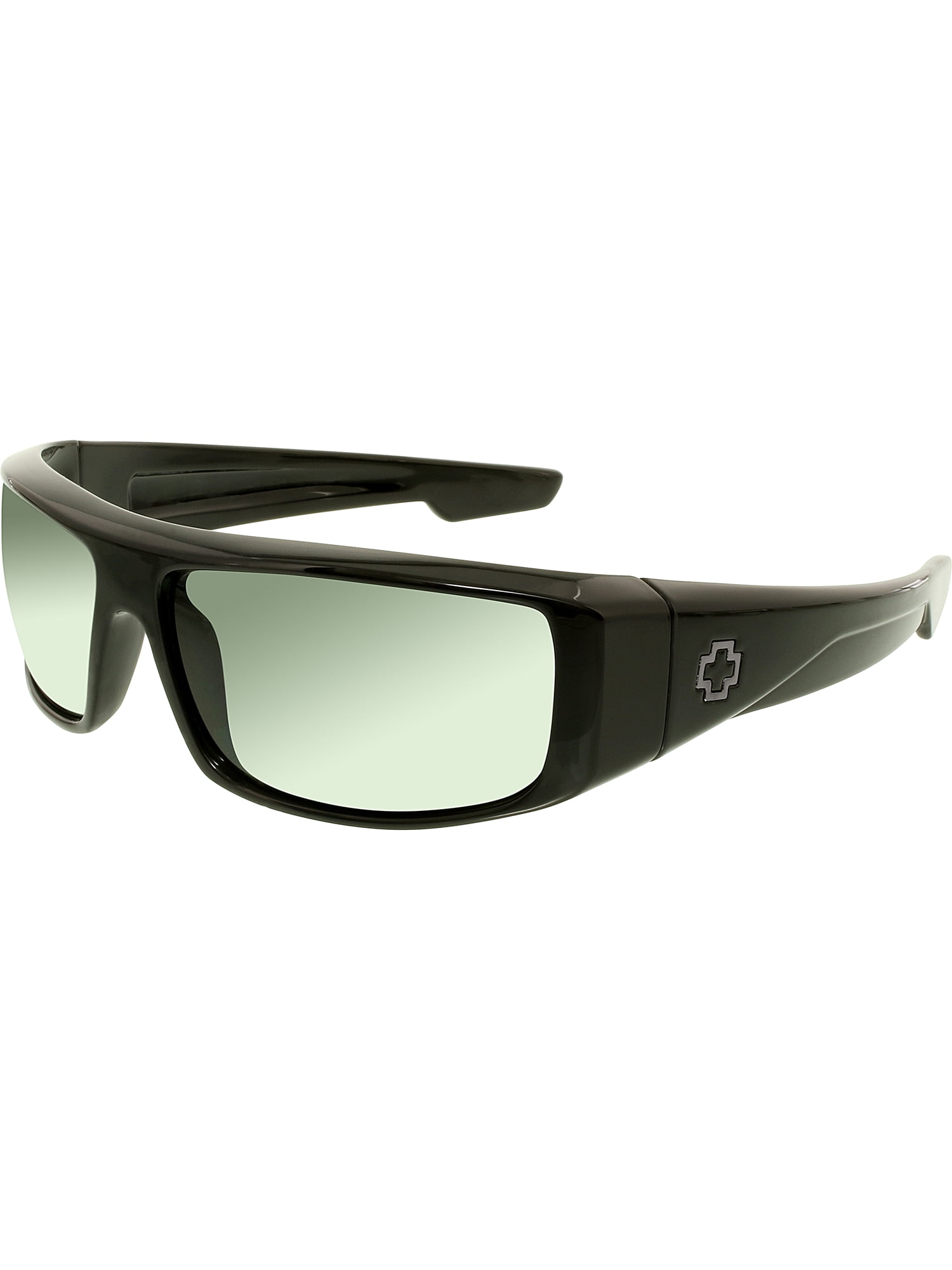 Spy Men's Polarized Logan 670939038864 Black Wrap Sunglasses