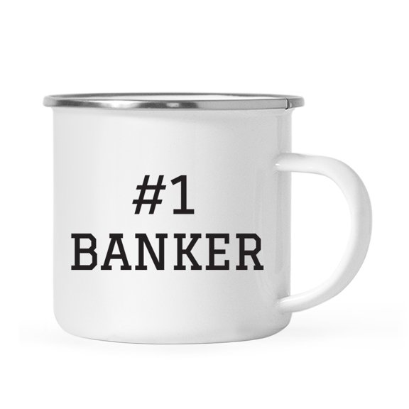 Koyal Wholesale Stainless Steel Campfire Coffee Mug Thank You Gift, #1 Banker