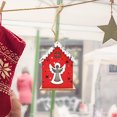 thumbnail image 4 of XWSHYW Decoraciones Navideñas Madera para Navidad, Casa Pequeña de Madera Brillante, Cabaña de Troncos Colgante, Árbol de Navidad, Decoración de Ventana, 4 of 4