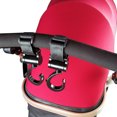 thumbnail image 4 of Gancho para cochecito de bebé, gancho para bolsa colgante para cochecito de bebé, adecuado para cochecitos de bebé en general, accesorios de clip para cochecito de bebé (2 piezas, negro), 4 of 5