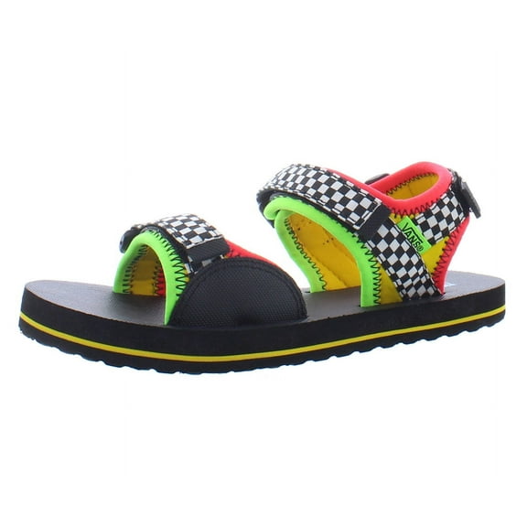 Vans Tri-Lock Boys Shoes Size 2, Color: Black/Multi Checkered