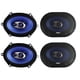 thumbnail image 1 of Altavoces coaxiales para coche Pyle PL573BL, 5 x 7, 600 W, 3 vías, azul, x4, 1 of 9