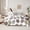 White Brown 02, variant on Feelyou Butterfly Twin Bedding Sets 7-Piece, Leopard Cheetah Print Bedding Comforter Set