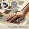 thumbnail image 6 of ODIKA 3'x5' Washable Throw Rug Stain Resistant, Low Profile, Non-Slip Transitional Blocks Contemporary Minimalist Maze Brushstroke Abstract Flowing for Entryway, Kitchen, Mudroom, 6 of 7