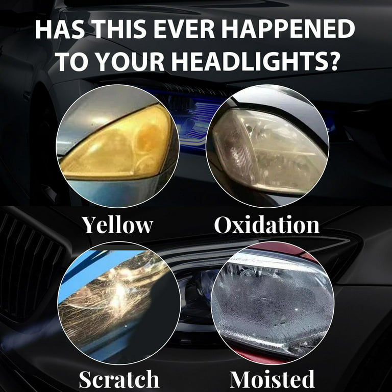 Automotive Headlight Restoration Fluid, Innovative Headlight Repair Polish,  Headlight Cleaner and Restorer Kit, Car Headlight Repair Fluid, Powerful