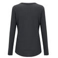 thumbnail image 4 of VISALY Long Sleeve Shirts Pullover Sweatshirts V Neck Waffle Knit Sweatshirt Oversized Sweatshirt Lightweight Fashion Sweatshirt Basic Sweatshirts Tunic Tops A L, 4 of 8