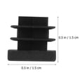 thumbnail image 2 of SWETRACE 30Ud Tapones Para Patas De Muebles Plástico Negro Antideslizante Para Uso En Casa, 2 of 6