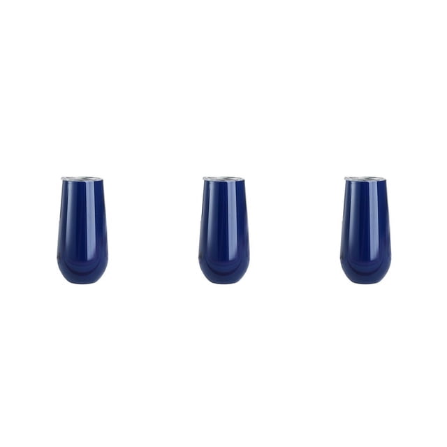 Billuyoard Copas de cóctel Estructura firme Flauta de champán Tostado GlassSipping Suministros para fiestas Vaso de vino Azul oscuro brillante Type1 NO1