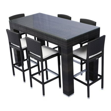 bar outdoor height patio dining table furniture sets seats source pub chairs hawk haven seating tables piece hayneedle cast aluminum