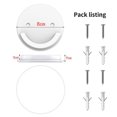 thumbnail image 2 of Tatum88 2 Pcs Shower Curtain Rod Brackets Universal Wall Brackets For Shower Curtain Rod (round, White) Battqx2 Pcs Shower Curtain Rod Brackets Universal Wall Brackets For Shower Curtain Rod (r, 2 of 5