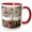 Red/White, variant on 3drose, the Transfiguration by Gerard David, 11oz Two-tone Black Mug