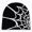 Black, variant on Y2K Gothic Spider Pattern Knitted Beanie for Women and Men, Winter Warm Wool Acrylic Skullies for Outdoor
