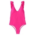 thumbnail image 1 of Gibobby Trajes de Baño Mujer Mujeres 1 pieza WebbingTank Trajes fruncidos Vintage Up Entrenamiento atlético Traje de baño Baño Deporte Control Traje de b(Rosa caliente,CH), 1 of 5