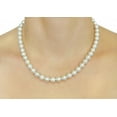 thumbnail image 3 of 14K Gold 8-9mm AAAA Quality White Freshwater Cultured Pearl Necklace for Women in 18 Princess Length, 3 of 7