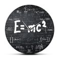 thumbnail image 1 of De la relatividad fórmula reloj de pared física profesor regalo escuela aula decoración, 1 of 5